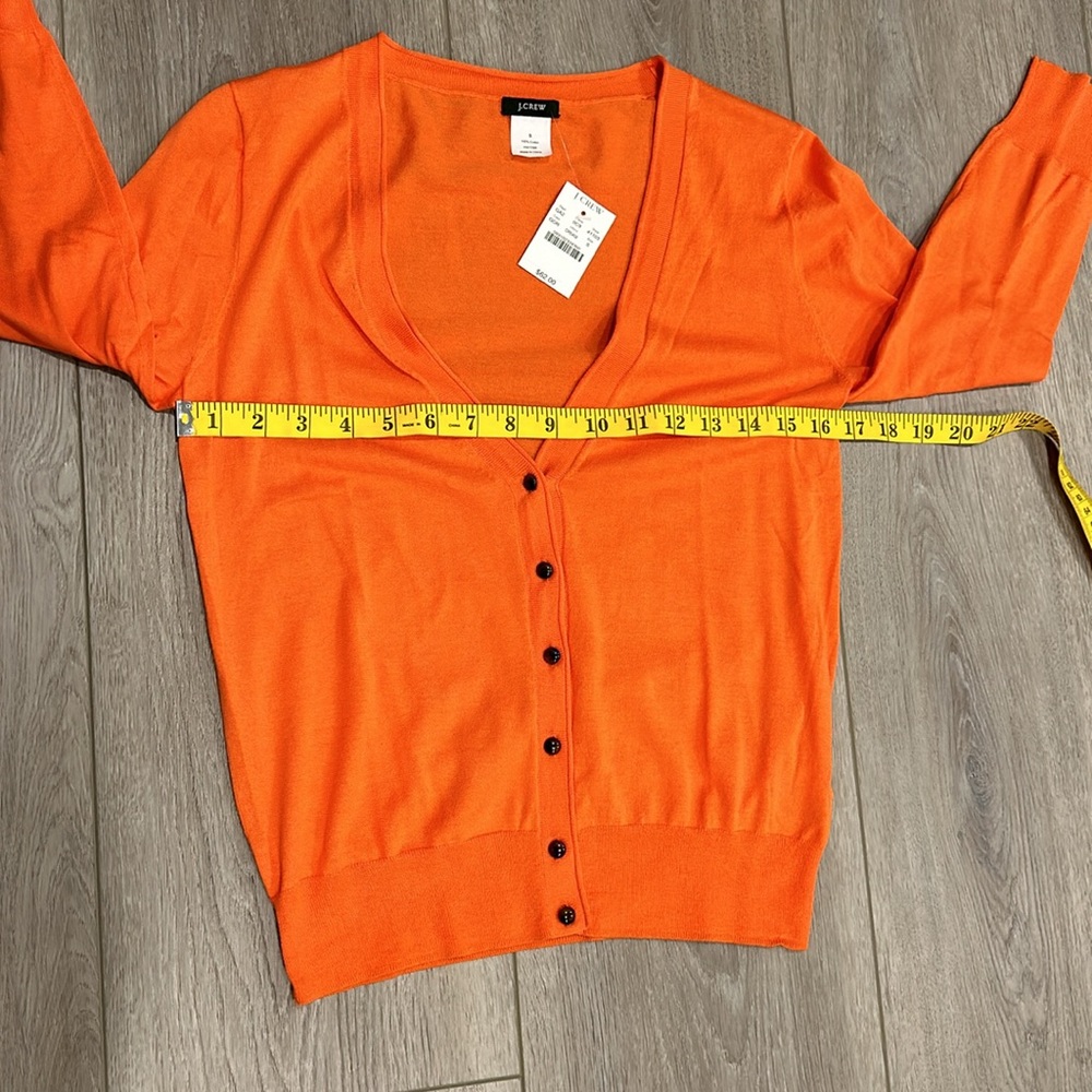 J. CREW Orange Lightweight Top Size Small NWT - Picture 6 of 8